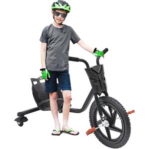 DAHAD Drift Scooter, Monopattino per bambini con pedali, Drift Trike, portata 80 kg, ruota posteriore con luci, monopattino per bambini dai 6 anni in su
