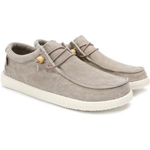 WALK IN PITAS | WP150 WALLABI Washed | Mocassini Uomo | Scarpe da Barca | Sportive Uomo | Sneakers Casual | Scarpa da Vela | Calzatura Senza Lacci | Scarpe Walkinpitas | Beige 38