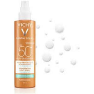 Vichy Capital Soleil Spray Solare SPF50 200 ml - Protezione molto alta, idratante e resistente all'acqua