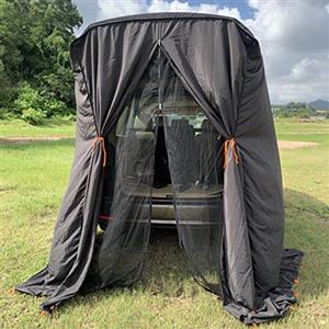 MC&SA Tenda per Portellone Posteriore SUV, Riparo per la Privacy, Idrorepellente, Nero, Portatile, Spogliatoio, per Bicicletta, WC, Doccia, Dormire, Spiaggia, Nuoto, L: 1,5 m x 1,5 m x 2,3 m, 6