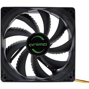 Tacens Anima AF12, Ventilatore PC 120mm, Cuscinetti FLUXUS Ultrasilenziosi, 9 Pale, Nero