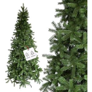 Flur Albero di Natale Slim in PVC Realistico, Ideale per Spazi Ridotti, di Altissima Qualità, 1544 Rami Fitti e Base Stabile, Design Elegante per Decorazioni Natalizie di Classe, 240 cm