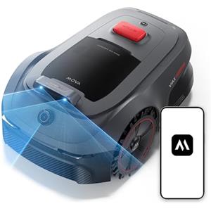MOVA ViAX 500 Robot Tagliaerba, Mappatura fino a 500㎡, Auto Mappatura senza RTK e assistita dall'IA, LiDAR 360°,Doppia Visione AI, Evitamento Intelligente degli Ostacoli, Percorso a forma di U