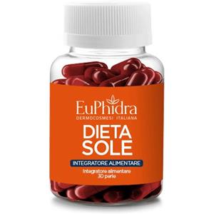 Euphidra Kaleido Dietasole - Integratore Alimentare 30 Perle per Proteggere e Preparare la Pelle all'Esposizione Solare