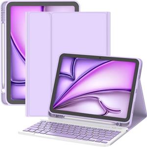 TQQ Cover con Tastiera per iPad Air 11 pollici (M3 2025 e M2 2024), iPad Air 5ª/4ª Gen e iPad Pro 11 pollici(4ª, 3ª, 2ª, 1ª Gen), Tastiera Bluetooth Staccabile con Portapenna, Italiano QWERTY Layout