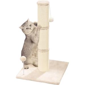 Marchul Tiragraffi per Gatti, Palo Tiragraffi per Gatti di Grandi Dimensioni con Palla Sospesa Stuzzicante, Giocattoli per Gatti da Interno Adulti, Tiragraffi con Corda di Sisal e Rivestito con