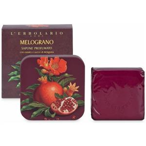 L'ERBOLARIO Sapone Profumato al Melograno 100g - Detersione Delicata con Estratto e Succo di Melagrana, Edizione Limitata