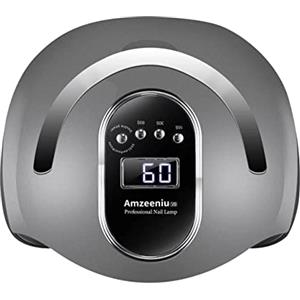 BARAKYEG Lampada Unghie UV LED da 180W,Professionale Fornetto per Manicure Display LED Automatico Sensore Per Manicure/Pedicure,Sensore Di Avvio Automatico,Vassoio Rimovibile,con 4 Timer Preimpostati