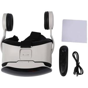 ReachMall Cuffie per realtà virtuale, occhiali 3D VR con controller e cuffie per telefoni iOS e Android, 14,9-16,7 cm