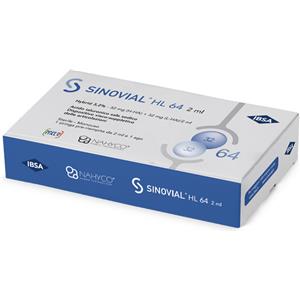 IBSA SINOVIAL HL 64 Siringa Intra-Articolare 2 ml con Acido Ialuronico 3,2% - 32 mg H-HA 32 mg L-HA
