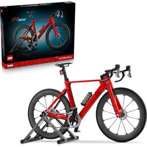 LEGO Icons Bici da Corsa - Kit Modellismo Fai da Te per Adulti - con Pneumatici in Gomma, Deragliatore e Supporto - Decorazione da Scrivania - Idea Regalo Sportiva per Appassionati di Ciclismo - 11380