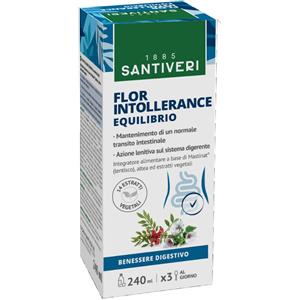 SANTIVERI FLOR INTOLERANCE EQUILIBRIO - Integratore alimentare con Mastinat, Altea ed estratti vegetali - 240 ml