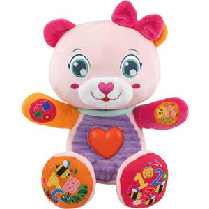 Clementoni Betta Dolce Orsetta - Peluche Interattivo Parlante per Bambini 6 Mesi con 5 Pulsanti Educativi