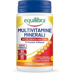 Equilibra Multivitamine e Minerali - Integratore Alimentare con 12 Vitamine e 6 Minerali, 60 Compresse
