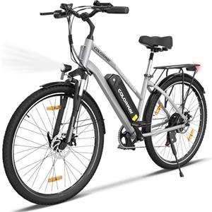 COLORWAY Bici Elettrica Uomo e Donna, Pneumatici da 28 pollici, Mountain Bicicletta Elettrica, 250W/36V/15AH, freni a doppio disco, due modalità di guida,7 velocità, autonomia fino a 45-100KM