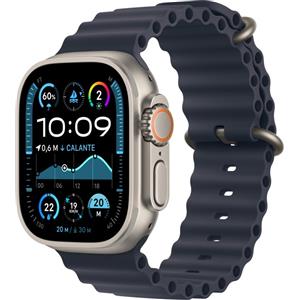 APPLE WATCH ULTRA 2 GPS + CELLULAR 49MM CASSA IN TITANIO CON NAVY OCEAN BAND