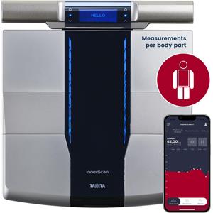 TANITA RD-545HR Bilancia intelligente per l'analisi corporea, tecnologia professionale per uso domestico con trasmissione dati Bluetooth.