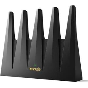 Tenda Wi-Fi 7 Router BE12 Pro - Router Dual Band BE7200 (5 GHz: 5765 Mbps, 2.4 GHz: 1376 Mbps), 2 x porte 2.5G, 3x porte Gigabit, CPU Quad Core, 4K-QAM, MLO, VPN, WiFi domestico ad alta velocità