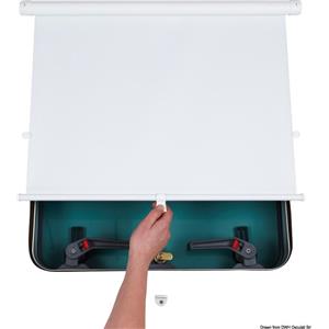 OceanAir Tenda Avvolgibile Cabinshade 360 x 440 mm - Ideale per Boccaporti e Finestre