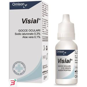OMISAN Visial Gocce Oculari Idratanti 10 ml - Lubrificanti e Rinfrescanti con Acido Ialuronico e Aloe Vera