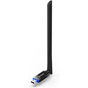 Tenda U10 - Chiavetta WiFi Potente, Mini WiFi Adattatore AC 650 Mbps, Dongle Wi-Fi, Antenna a Guadagno Alto 6 dBi, Scheda Wi-Fi, Compatibile con Windows 10/8.1/8/7/XP, Mac OS X 10.9-10.13, Linux