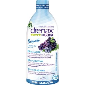 PALADIN PHARMA SpA Drenax Forte Mirtillo Plus - Integratore alimentare drenante - 750 ml