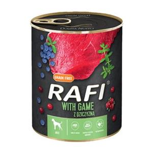 Dolina Noteci Rafi Alimento Umido per Cani con Carne di Cervo - 800g, Privo di Cereali e Ricco di Proteine