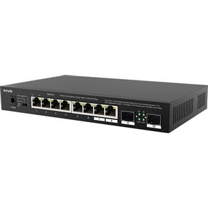 Tenda TEM2010F - Switch Ethernet Non Gestito 8 Porte 2.5G 2 Porte SFP, Montabile a Parete