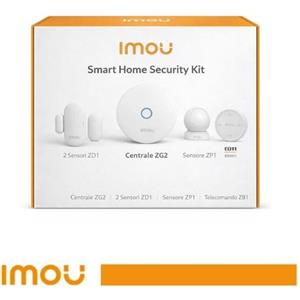 IMOU Kit Allarme Smart Casa con Centralina ZG2, 2 Sensori Porte e Finestre ZD1, Sensore Movimento ZP1 e Telecomando ZB1