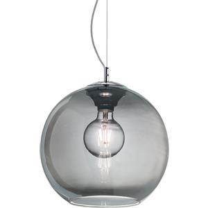 Ideal Lux Lampada a Sospensione NEMO SP1 D40 FUME' - Diffusore in Vetro Soffiato, 1 Luce
