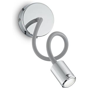 Ideal Lux FOCUS-1 AP CROMO - Lampada da Parete 1 Luce con Braccio Flessibile e Orientabile