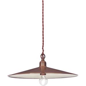Ideal Lux Lampada a Sospensione Cantina SP1 Rame - Metallo, Cavo in Tessuto, 1 Luce