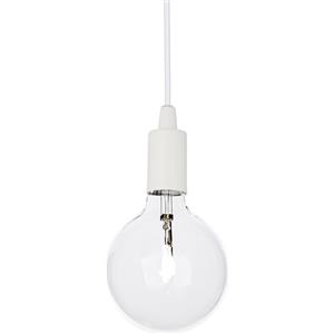 Ideal Lux Lampada a Sospensione Evergreen Lights Bianco - 1 Luce E27, Altezza Regolabile, Finitura Edison
