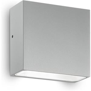 Ideal Lux Lampada da Parete Tetris 1 Luce Grigia in Alluminio e Vetro Temperato