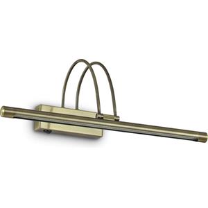 Ideal Lux BOW AP D46 BRUNITO - Lampada da Parete LED Inclinabile in Metallo con Interruttore