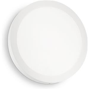 Ideal Lux Applique Moderna Round Universal Alluminio-Plastiche Bianco Led 25W 3000K D30