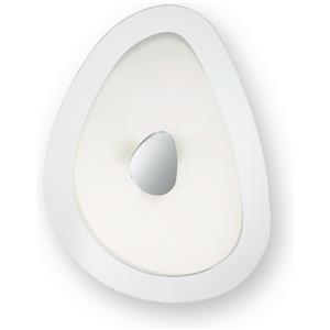 Ideal Lux GEKO PL4 - Lampada da Soffitto 4 Luci in Metallo Bianco e Vetro Trasparente