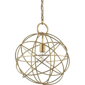 Ideal Lux Lampada a Sospensione KONSE SP1 in Metallo con Finitura Oro Scuro, 1 Luce, Dimensioni Regolabili