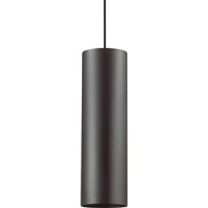 Ideal Lux Lampada a Sospensione Look SP1 D12 Nero - Diffusore in Vetro e Cavo in Tessuto