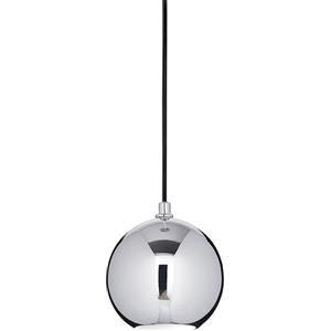 Ideal Lux Mr Jack SP1 Small - Lampada a Sospensione LED Cromo, Altezza Regolabile 38,5-213,5 cm