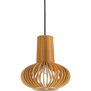 Ideal Lux Lampada a Sospensione CITRUS 2 SP1 in Legno Verniciato con Cavo in Tessuto Nero