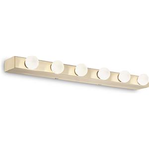 Ideal Lux PRIVE' AP6 OTTONE - Applique da Parete in Metallo con 6 Luci e Attacco E14