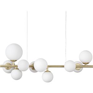 Ideal Lux Sospensione Contemporanea Perlage Metallo Ottone 10 Luci G9 3W 3000K Luce Calda