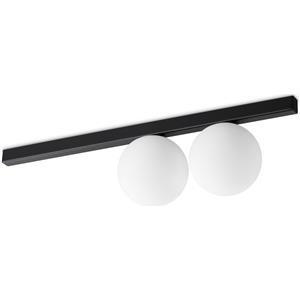 Ideal Lux Plafoniera Binomio Nera 2 Luci G9 4W 3000K Contemporanea
