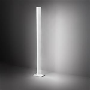 Perenz Piantana Moderna in Metallo e Alluminio Bianco con Luce LED Dimmerabile