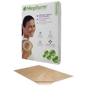 MOLNLYCKE Mepiform Medicazione in Silicone Morbido 10x18 cm - 5 Pz, Tecnologia Safetac per Cicatrici