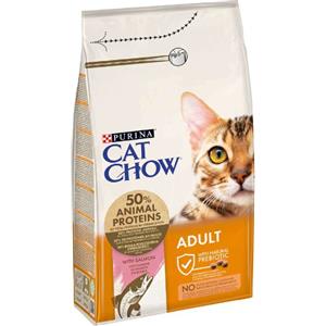 Purina Cat Chow Adult Salmone 1.5kg - Croccantini per gatti con ingredienti naturali e proteine di alta qualità