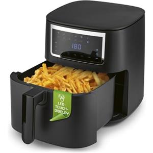 GOURMETmaxx Friggitrice ad aria calda da 6,5 l, friggitrice con touch screen, 9 funzioni, 11 programmi, mini forno, quasi senza olio, accessorio Airfryer lavabile in lavastoviglie