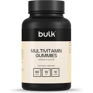 Bulk Caramelle Gommose Multivitaminiche, Arancia, Gommose per il benessere quotidiano, 60 Caramelle Gommose