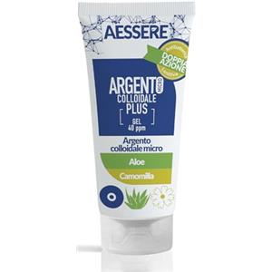 Aessere Gel Argento Colloidale Plus - 40 PPM, 100 ml - con Aloe e Camomilla